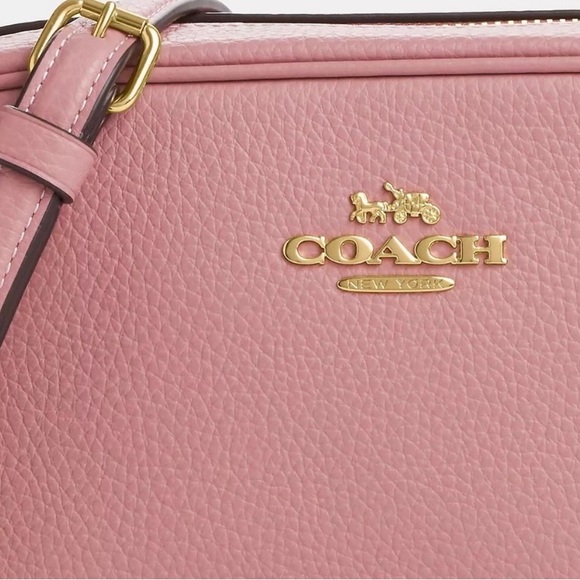 NWT Coach Mini Jamie Camera Crossbody Bag Leather (True Pink) $340 [sold] - Picture 2 of 10